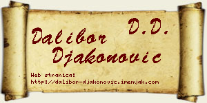 Dalibor Đakonović vizit kartica